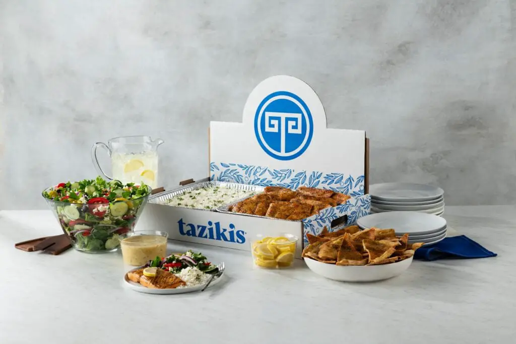 Taziki’s Mediterranean Cafe - Mendenhall - <a href="https://www.tazikis.com/catering">Photo Source</a>